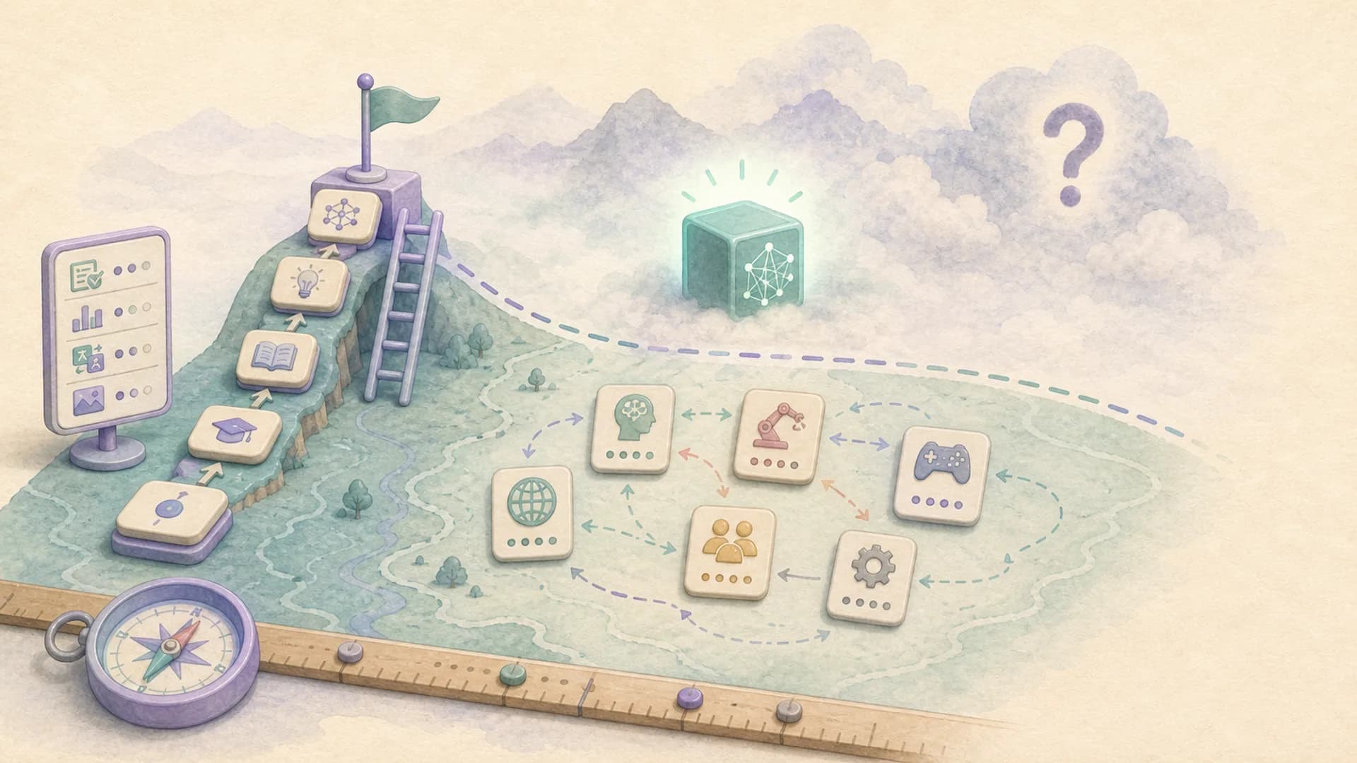 Illustration du concept d'intelligence artificielle générale (AGI)