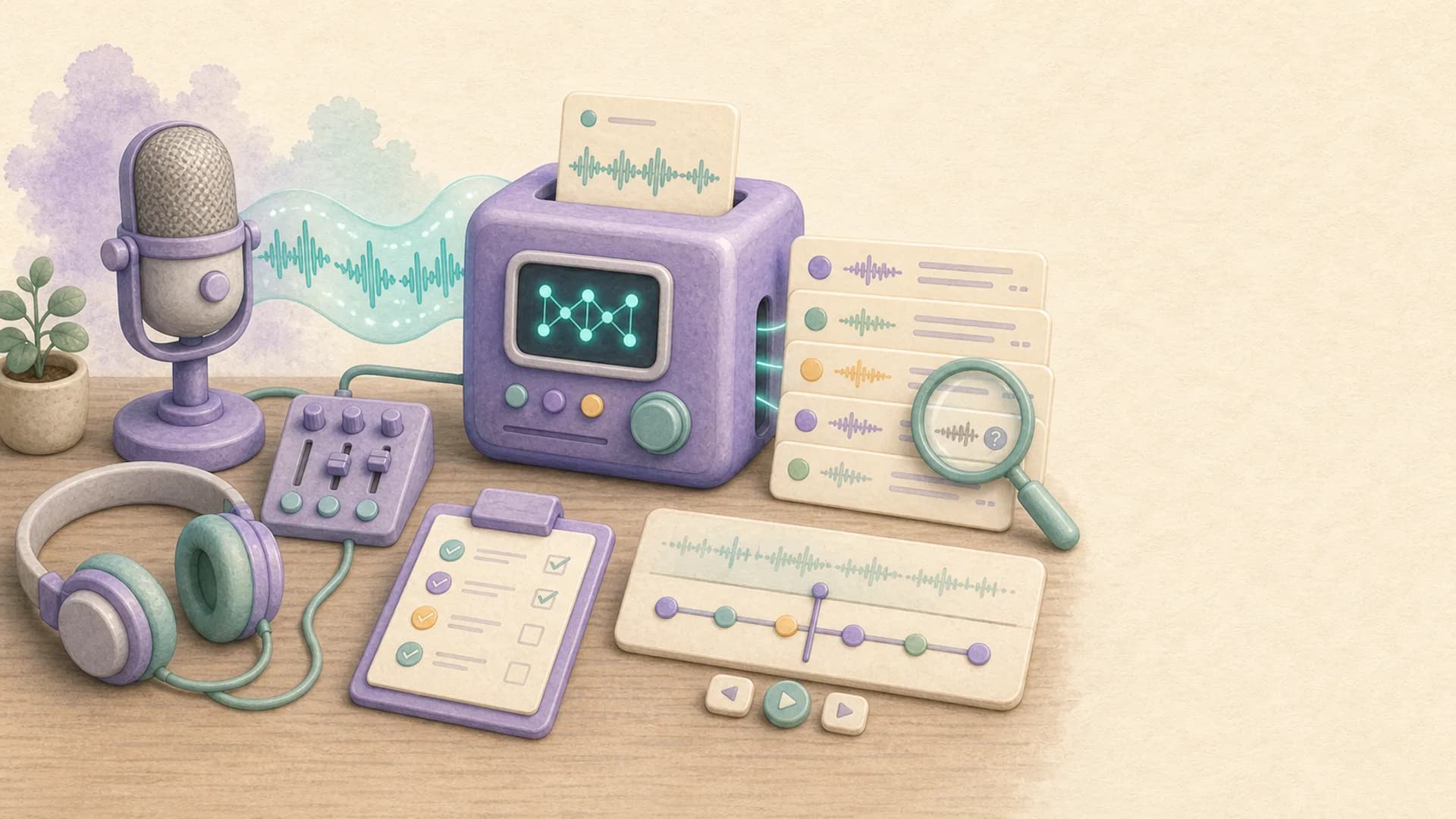 Illustration de la transcription audio en texte avec Whisper